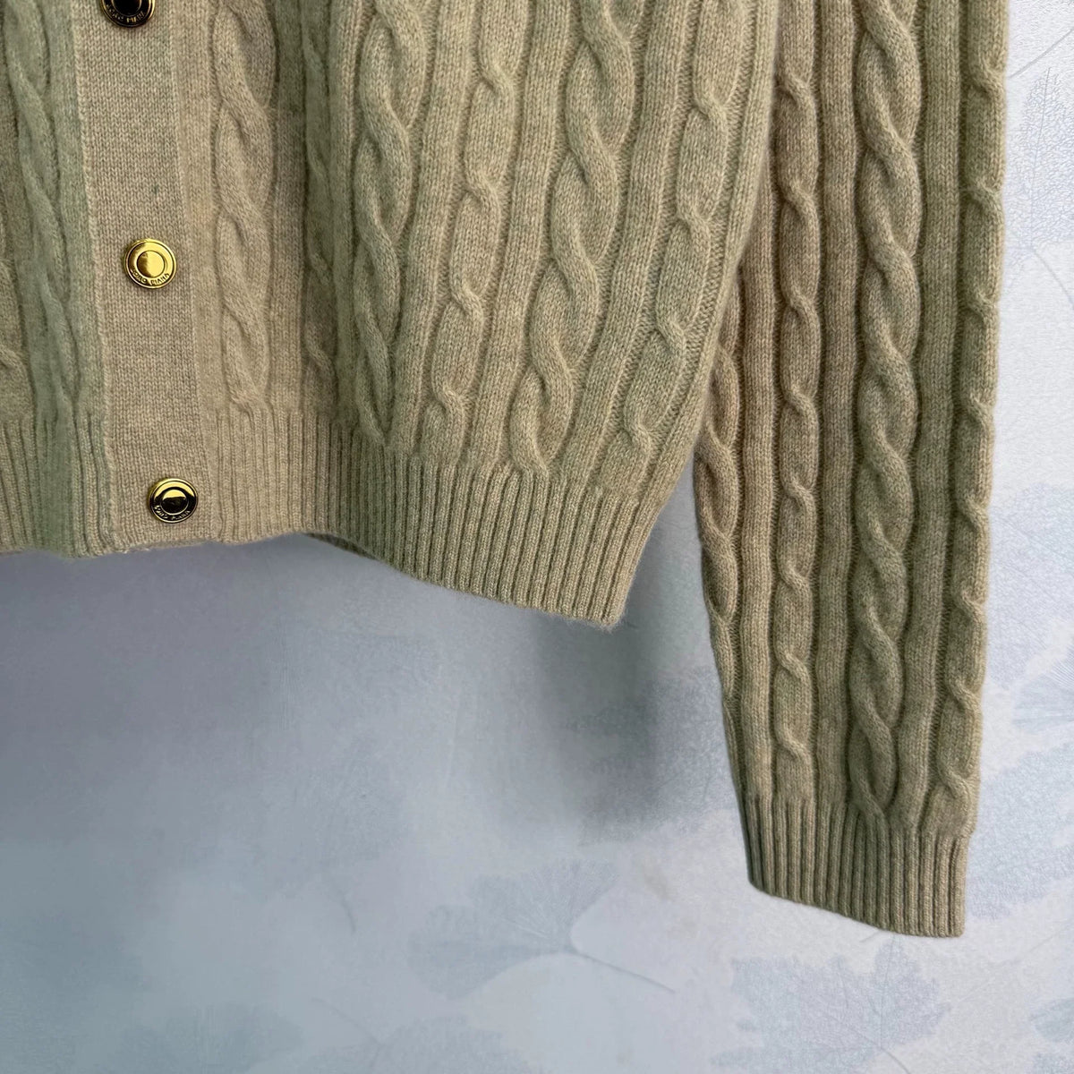 LORO PIANA/26 Early Autumn New Cable Knit Cardigan