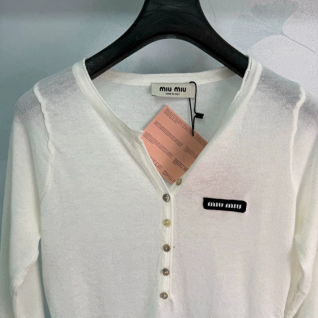 MiuMiu/26 Early Autumn Long-Sleeve Knit Sweater