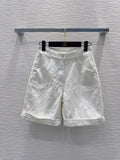 Chanel/26SS New Denim Mid-Length Shorts