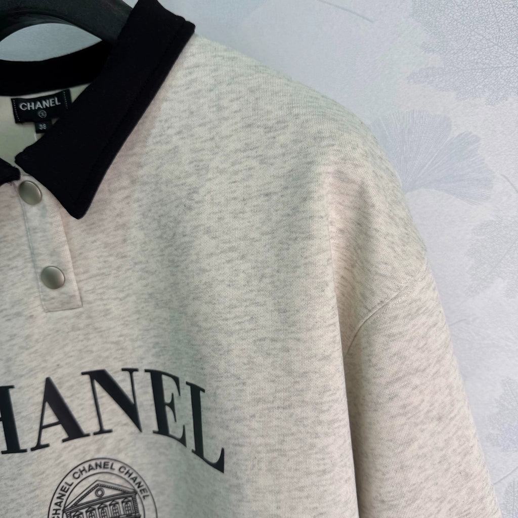 Chanel/26 Early Autumn Polo Collar Loose Sweater