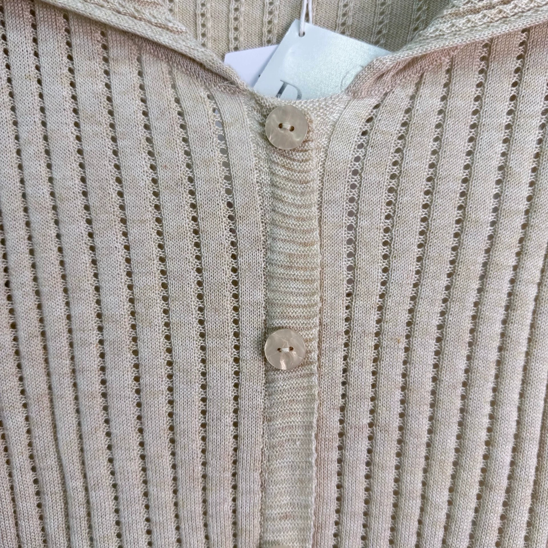 Dior/26 Early Autumn New Collared Long-Sleeve Knit Cardigan