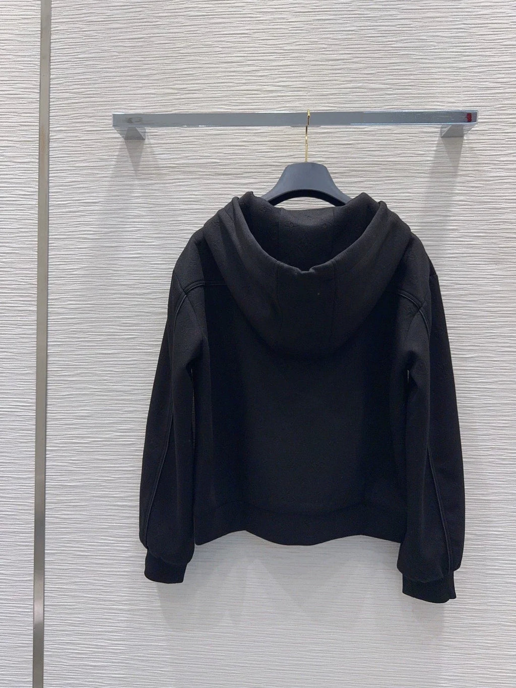 26New Embossed Scuba-Fabric Hooded Jacket