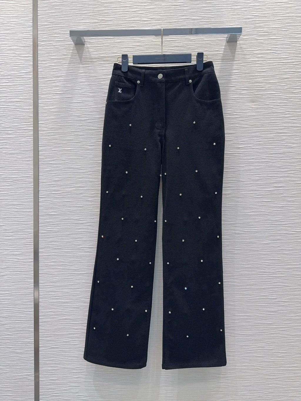 26New Hand-Beaded Denim Jeans