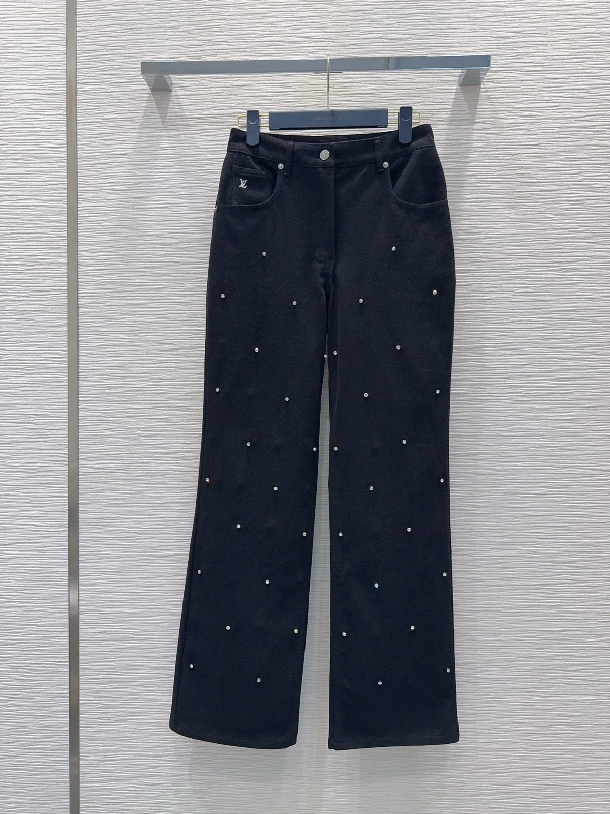 26New Hand-Beaded Denim Jeans