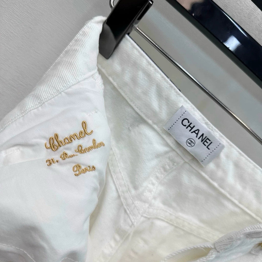 Chanel/26 New Wide-Leg Denim Pants