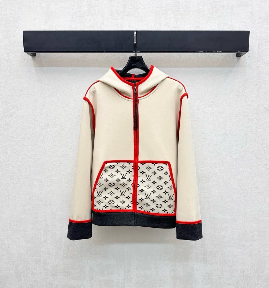 Louis Vuitton / '26 New Collection: Hooded Jacquard Jacket & Trousers Set