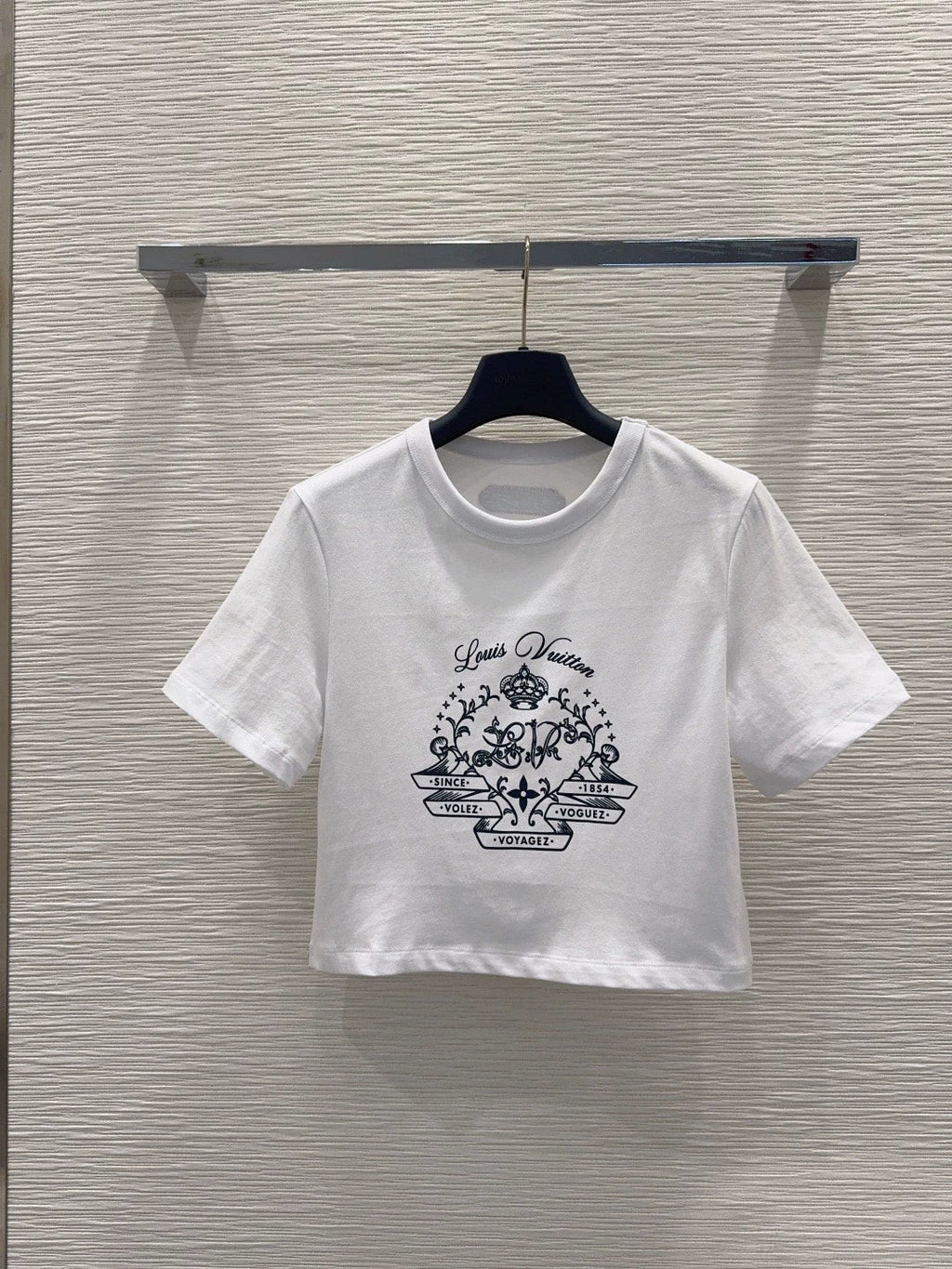 26New Printed Short-Sleeve Cropped T-Shirt