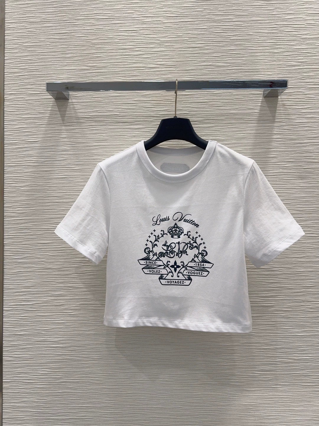 26New Printed Short-Sleeve Cropped T-Shirt