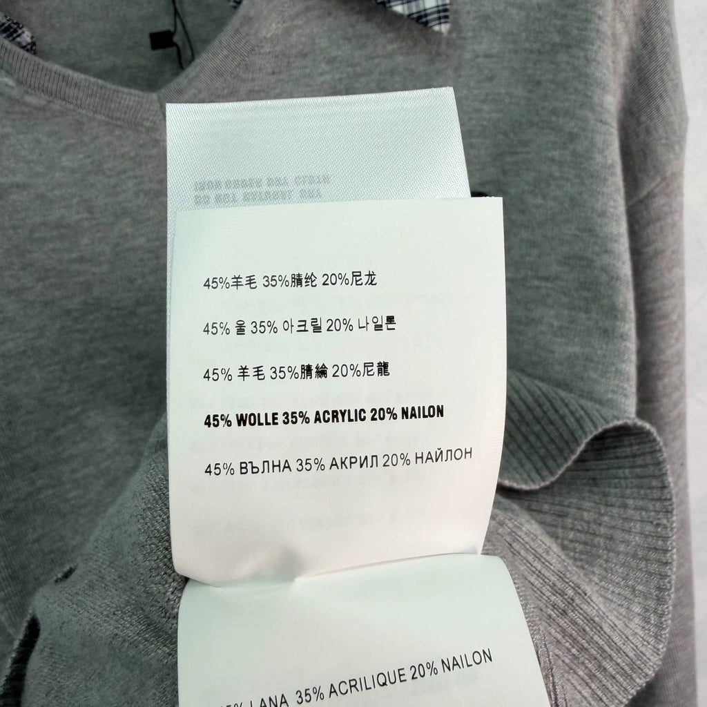 Prada / 26 Early Autumn New Plaid Two-in-One Long Sleeve