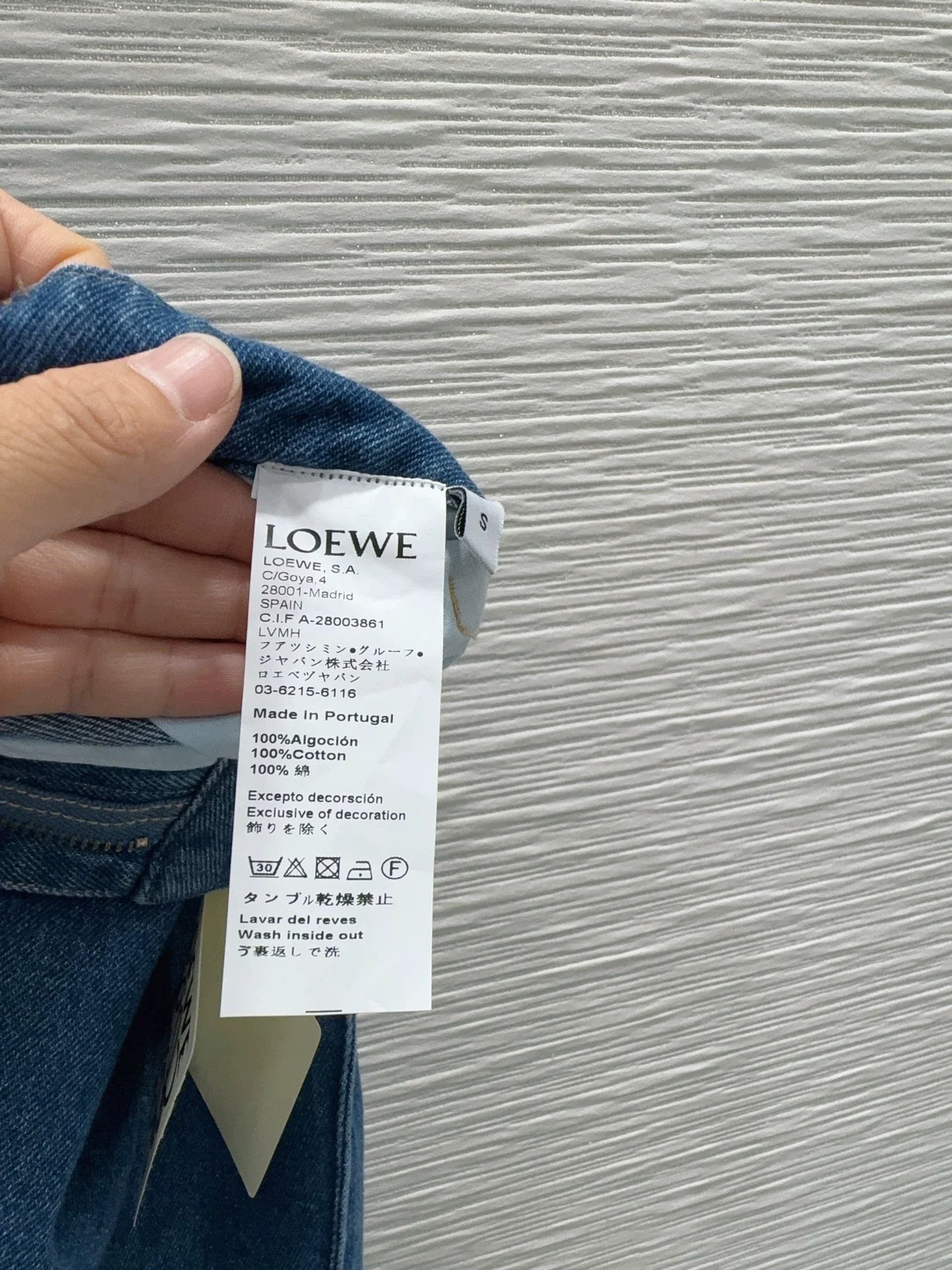 LOEWE/26ss new denim jeans