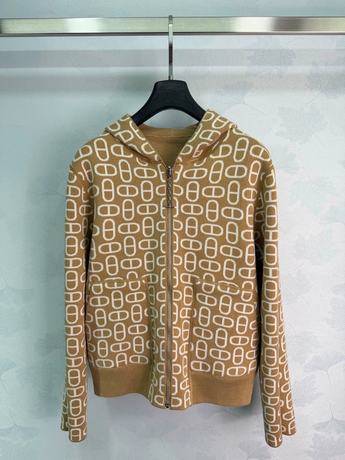 Hermès / 26 New Three-Color Hoodie Knit Cardigan