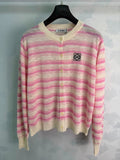 Loewe/26 Early Autumn New Striped Long-Sleeve Cardigan