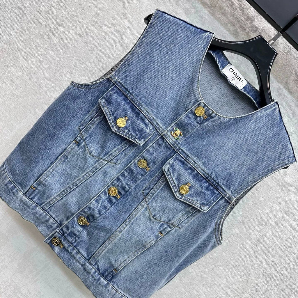 Chanel/26 New Denim Vest