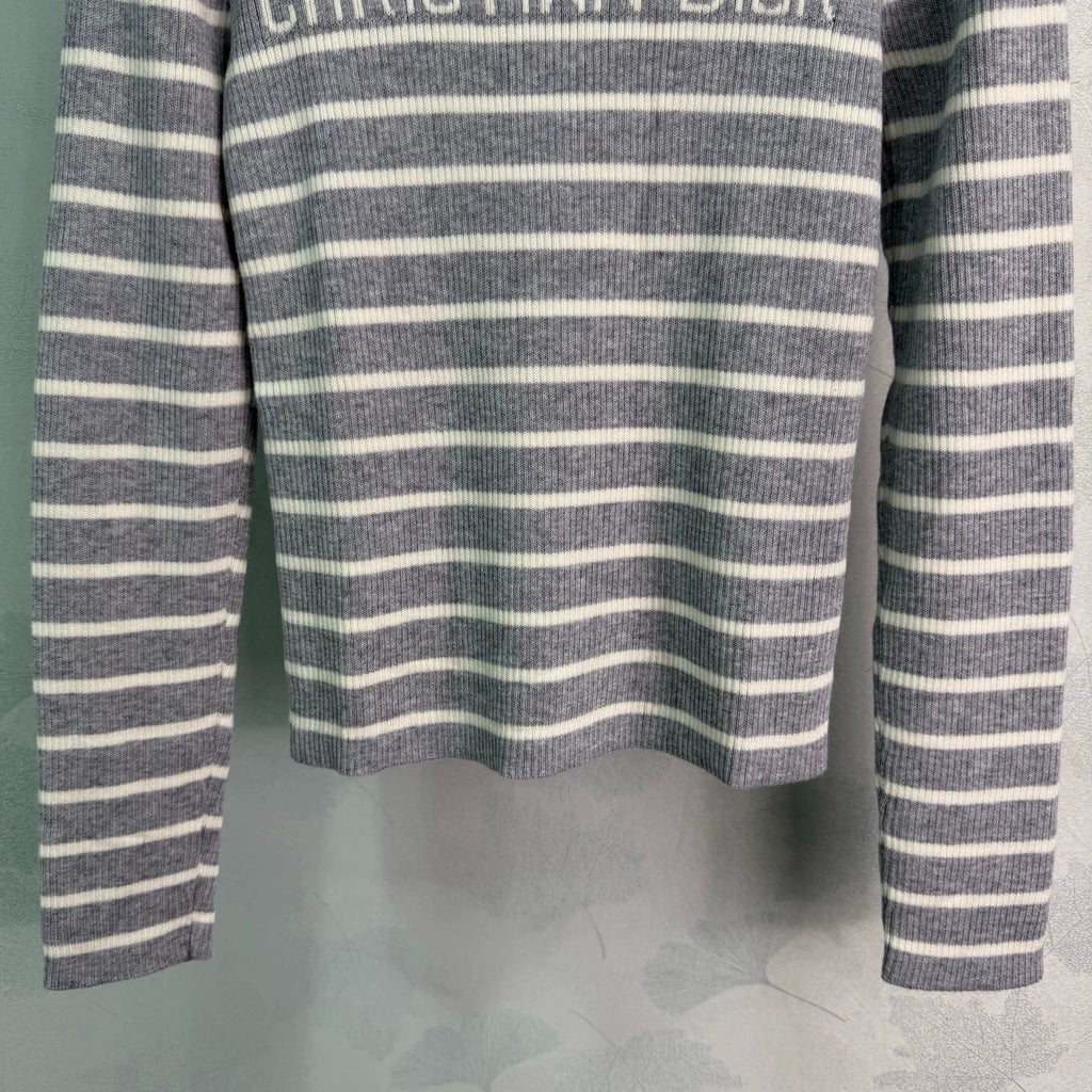 Dior/26 Early Autumn New Striped Knit Long Sleeve