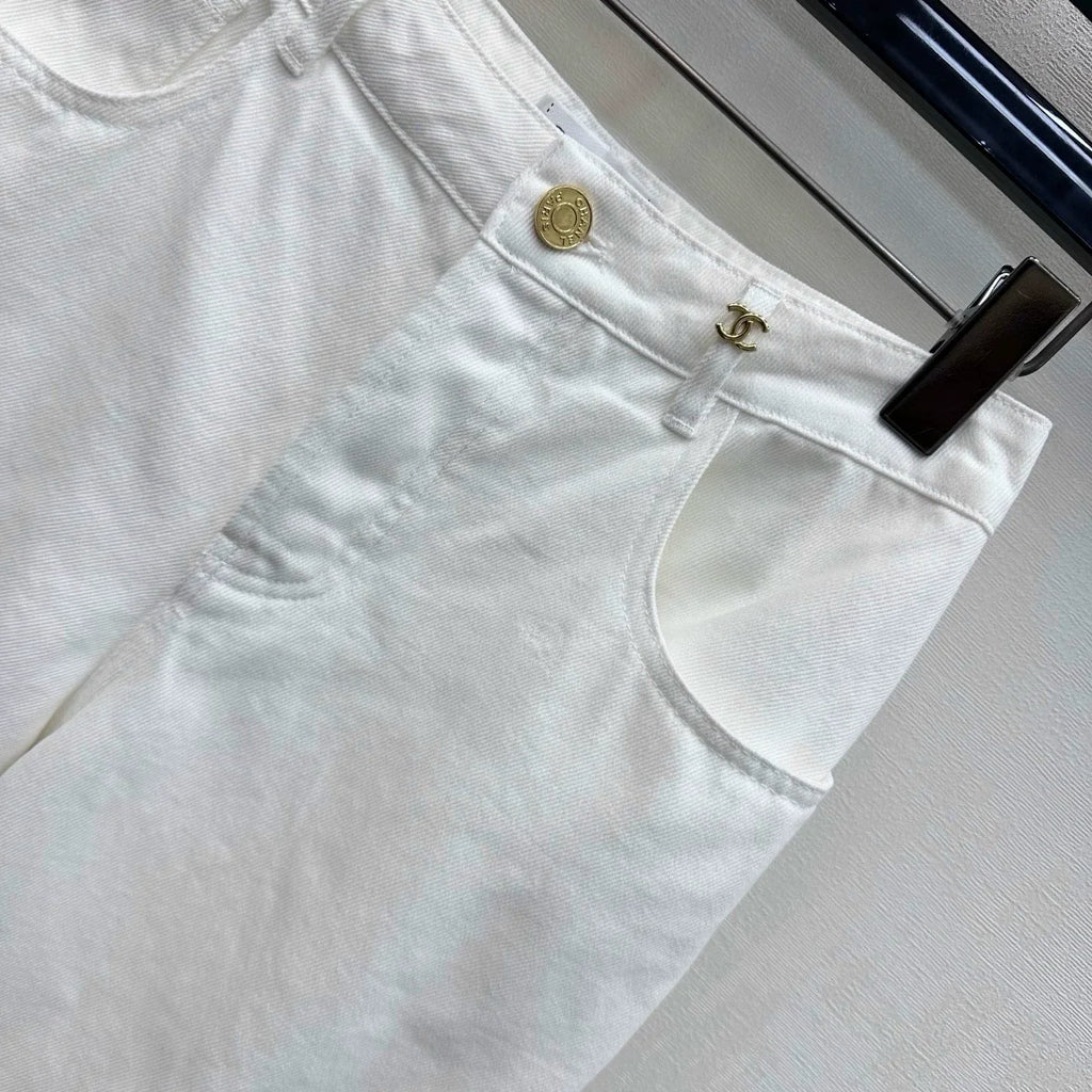 Chanel/26 New Wide-Leg Denim Pants