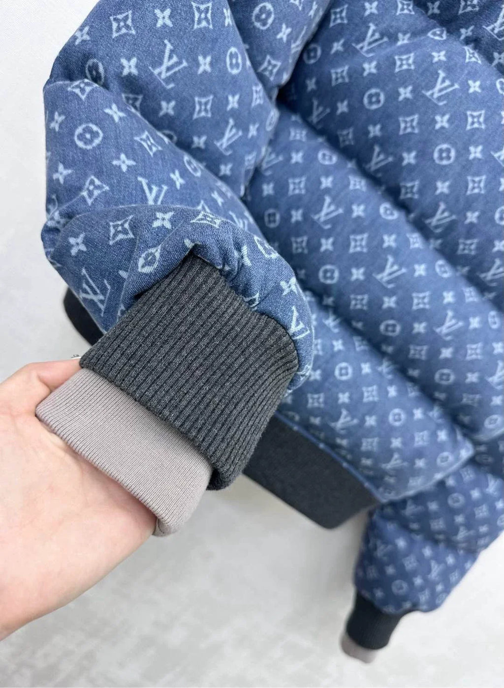 Louis Vuitton / 26 New Laser Denim Jacket Down Coat