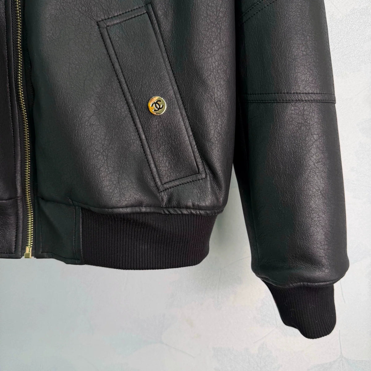 Chanel/26 New Lamb Wool Leather Jacket