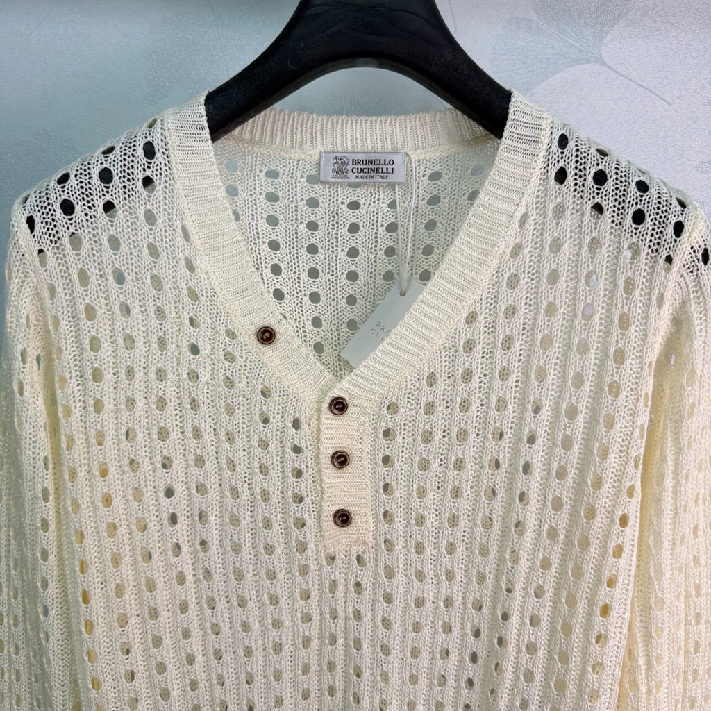 Brunello Cucinelli/26 New V-Neck Knit Top