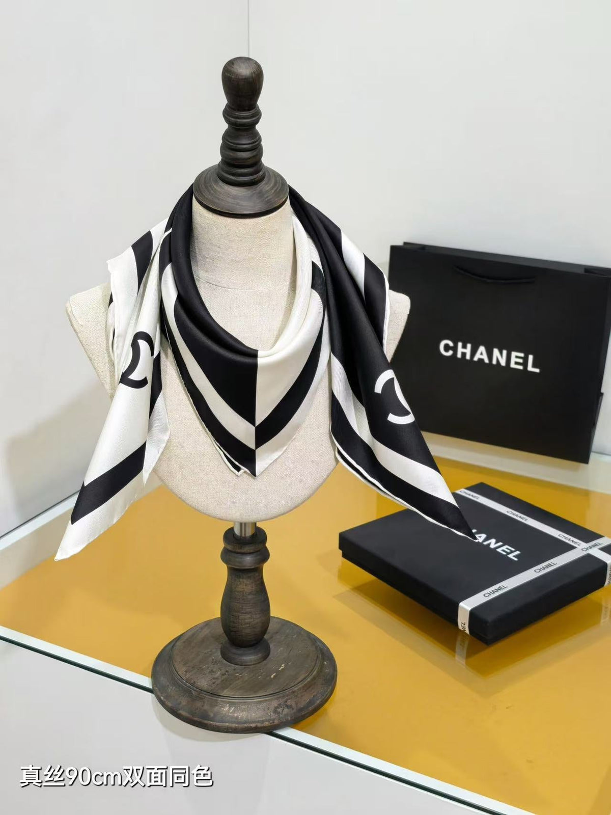 Square silk scarf