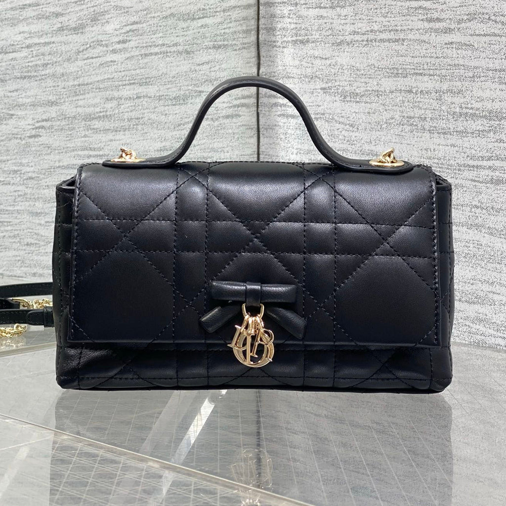 Dior 2026 My Tender Dior Top Handle Bag 21cm Lambskin