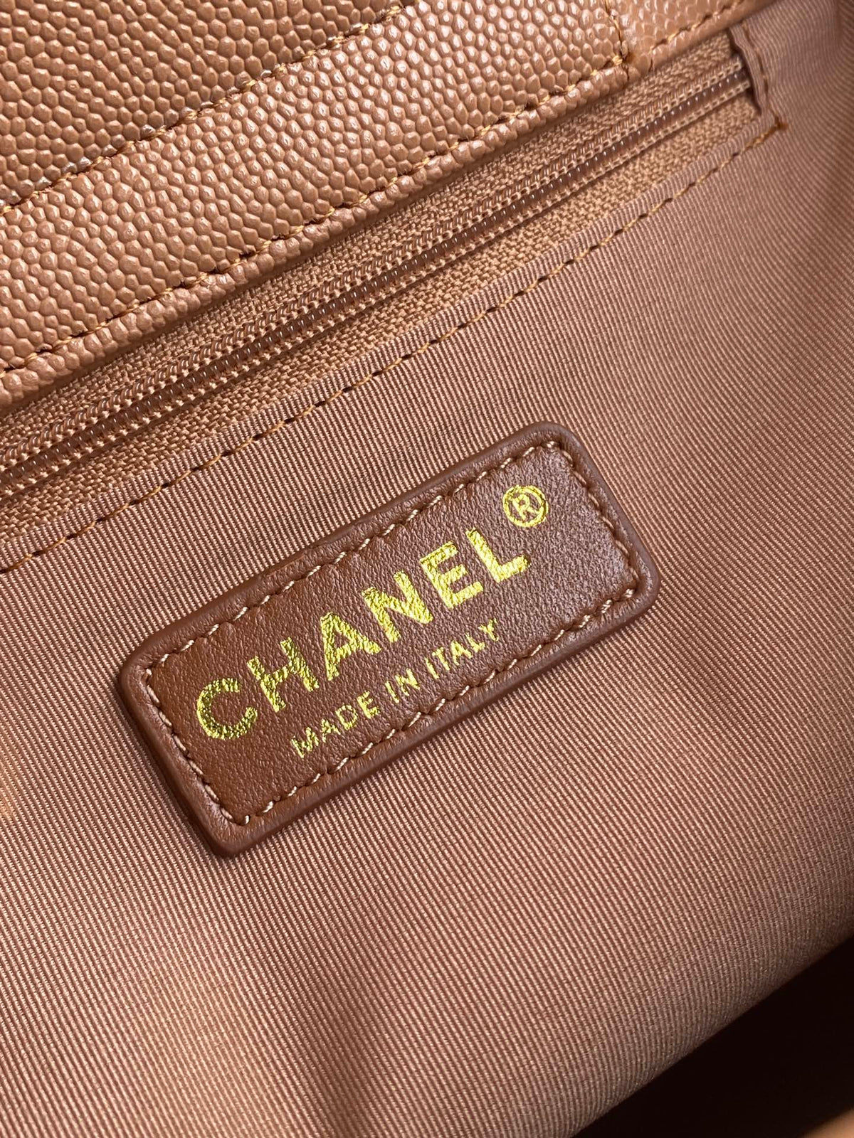 CHANEL 26S QUILTED LARGE SHOPPING TOTE 39 IN CARAMEL BROWN CAVIAR CALFSKIN GOLD HARDWARE
