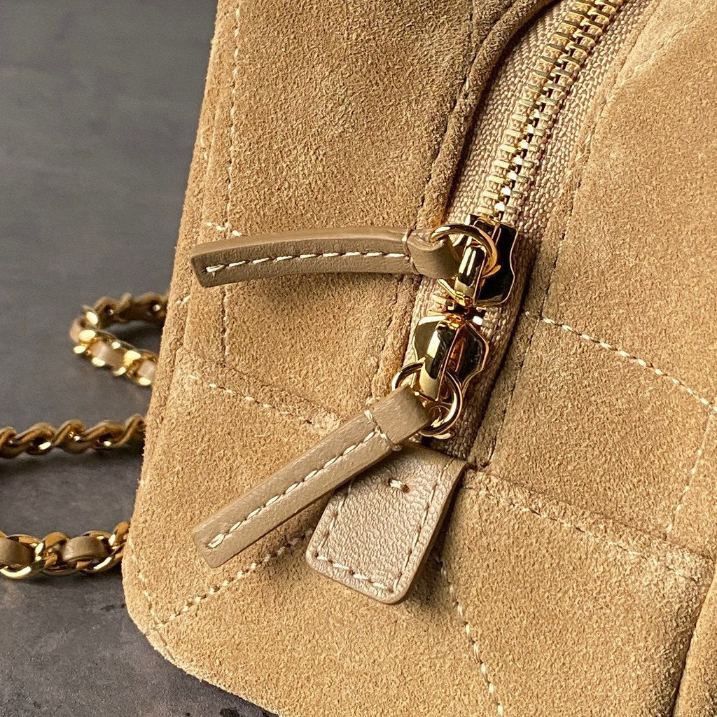 Chanel 2026 Bowling Bag 32cm Suede Leather
