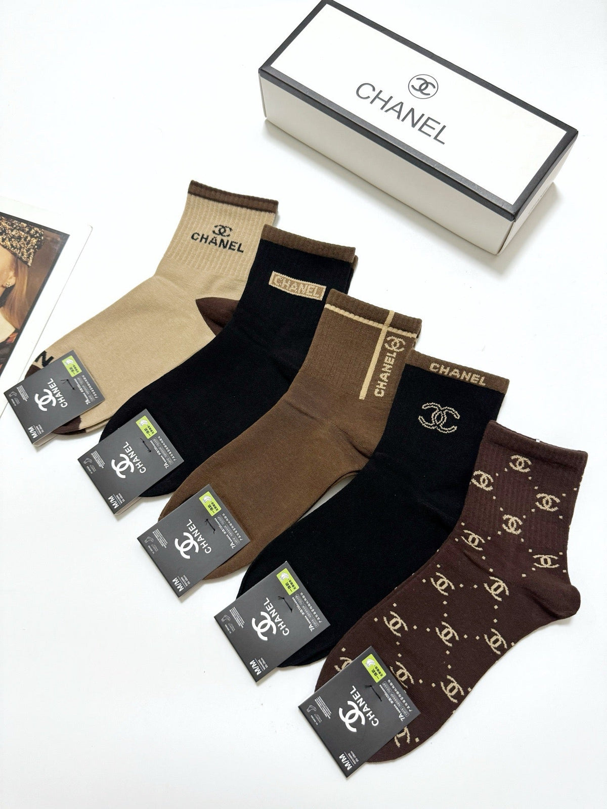 CHANEL 26S ANKLE SOCKS 408729 (1 BOX)