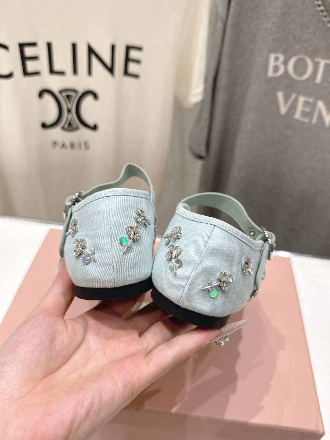 MiuMiu/26SS NEW French fairy style Mary Jane flat shoes
