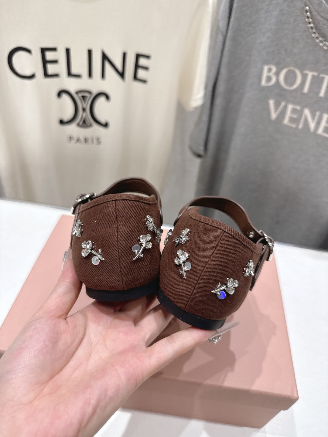MiuMiu/26SS NEW French fairy style Mary Jane flat shoes