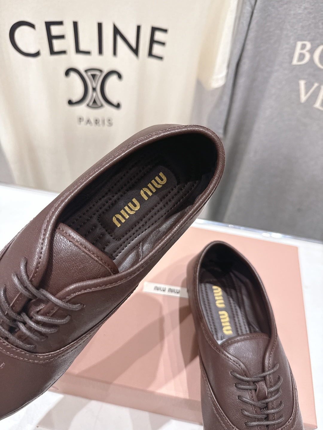 MiuMiu/26SS NEW French fairy style Mary Jane flat shoes