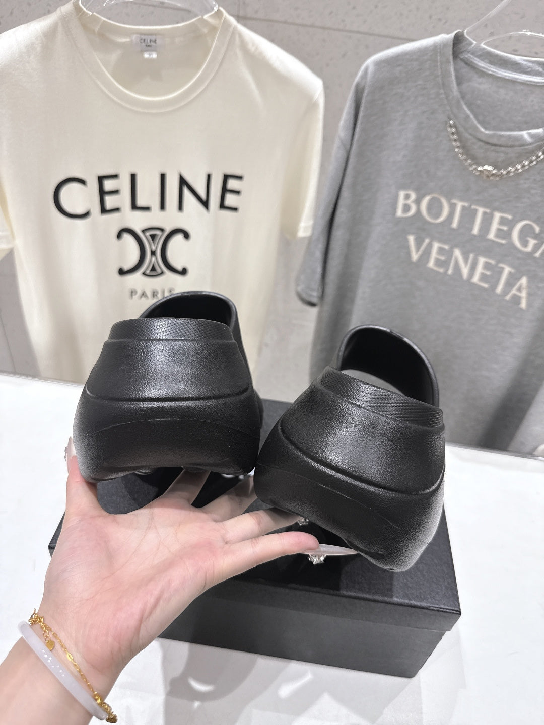 chanel/26SS NEW popular one-line thick-soled wedge-heeled slippers
