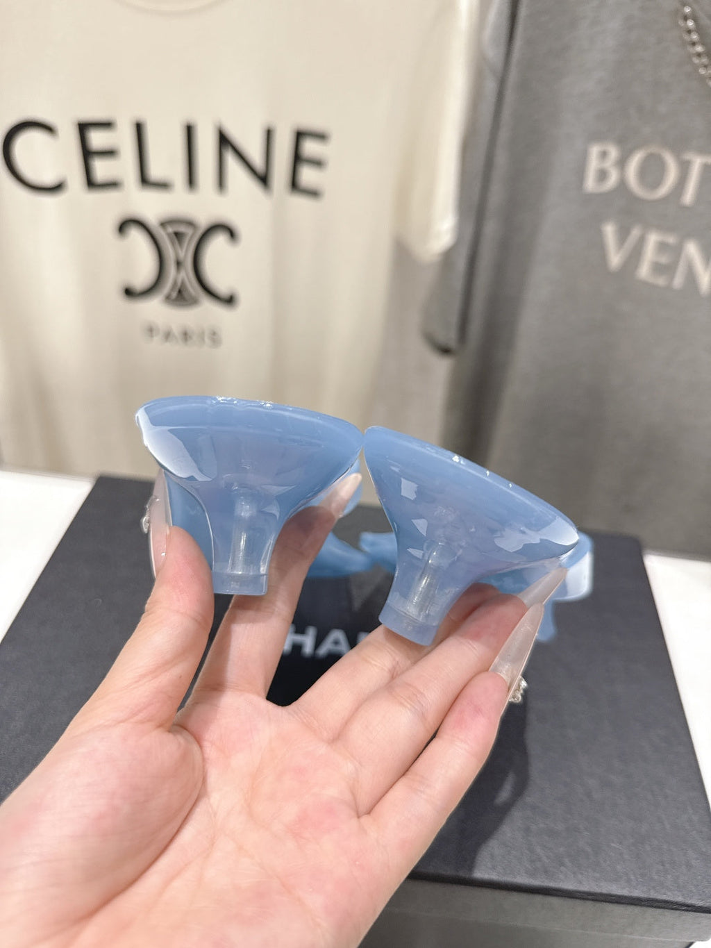 chanel/26SS NEW Transparent flip-flops beach slippers