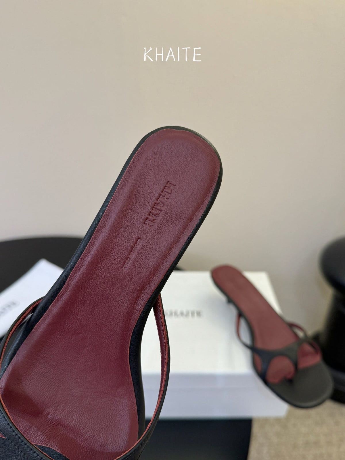 Khaite/26SS NEW Flat square toe mules flip-flop sandals and slippers