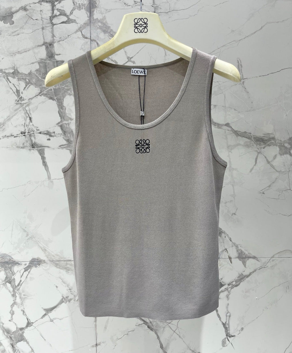 LOEWE/26SS NEW Embroidered knitted sleeveless vest
