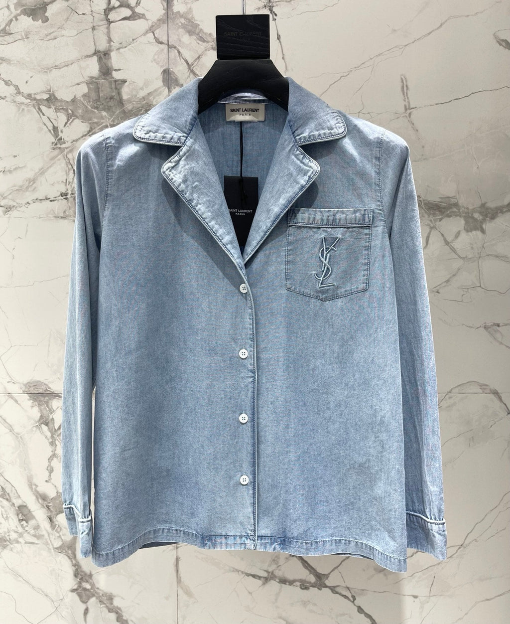 Yves Saint Laurent/🔥Highest Quality🔥26SS NEW Embroidered lapel shirt jacket