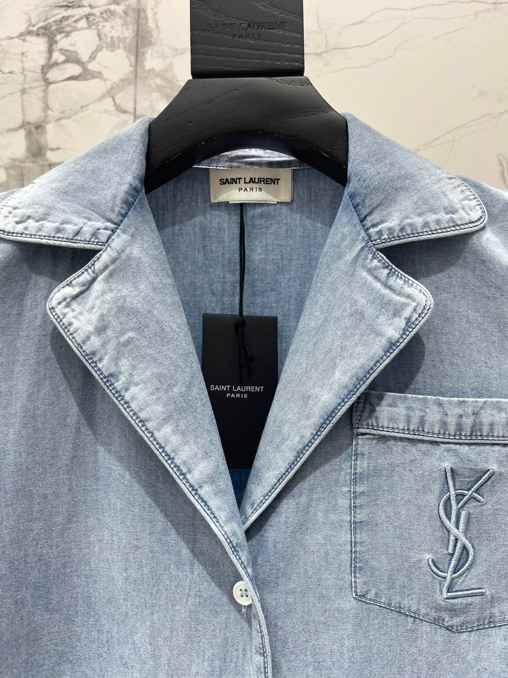 Yves Saint Laurent/🔥Highest Quality🔥26SS NEW Embroidered lapel shirt jacket