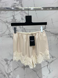 Yves Saint Laurent/🔥Highest Quality🔥26SS NEW romantic and sexy lace acetate shorts