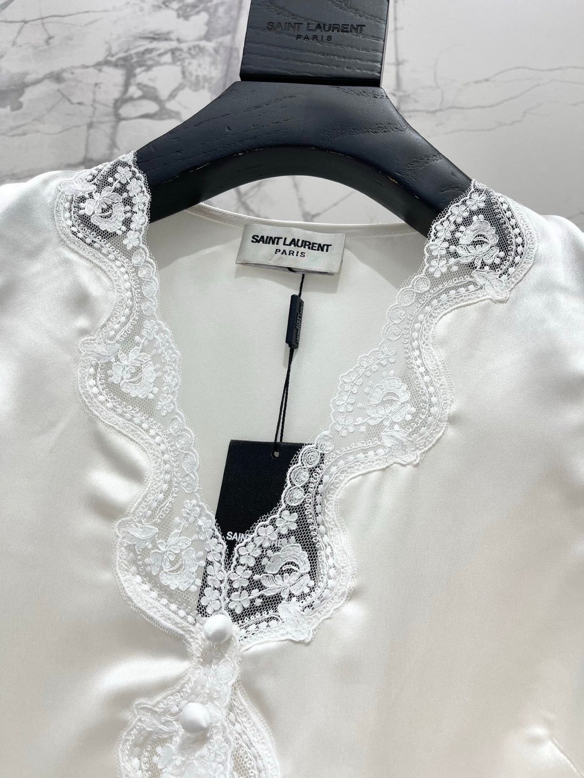 Yves Saint Laurent/26SS NEW Vacation ⛱️lace stitching sleeveless vest