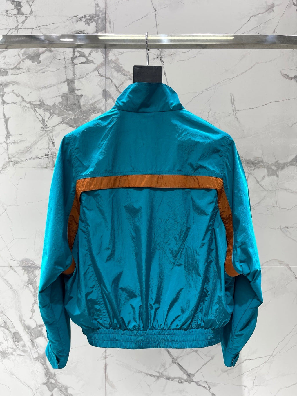 Yves Saint Laurent/26SS NEW Stand Collar Color Block Lightweight Jacket