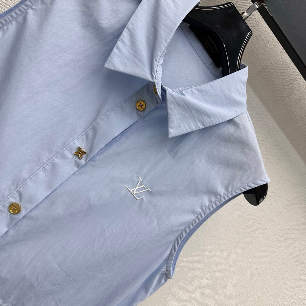 Louis Vuitton/26SS NEW Drawstring Sleeveless Shirt