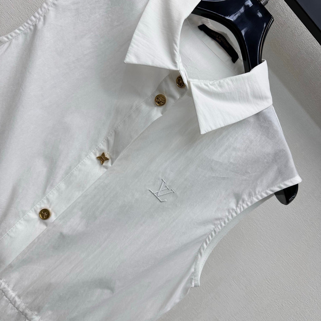 Louis Vuitton/26SS NEW Drawstring Sleeveless Shirt