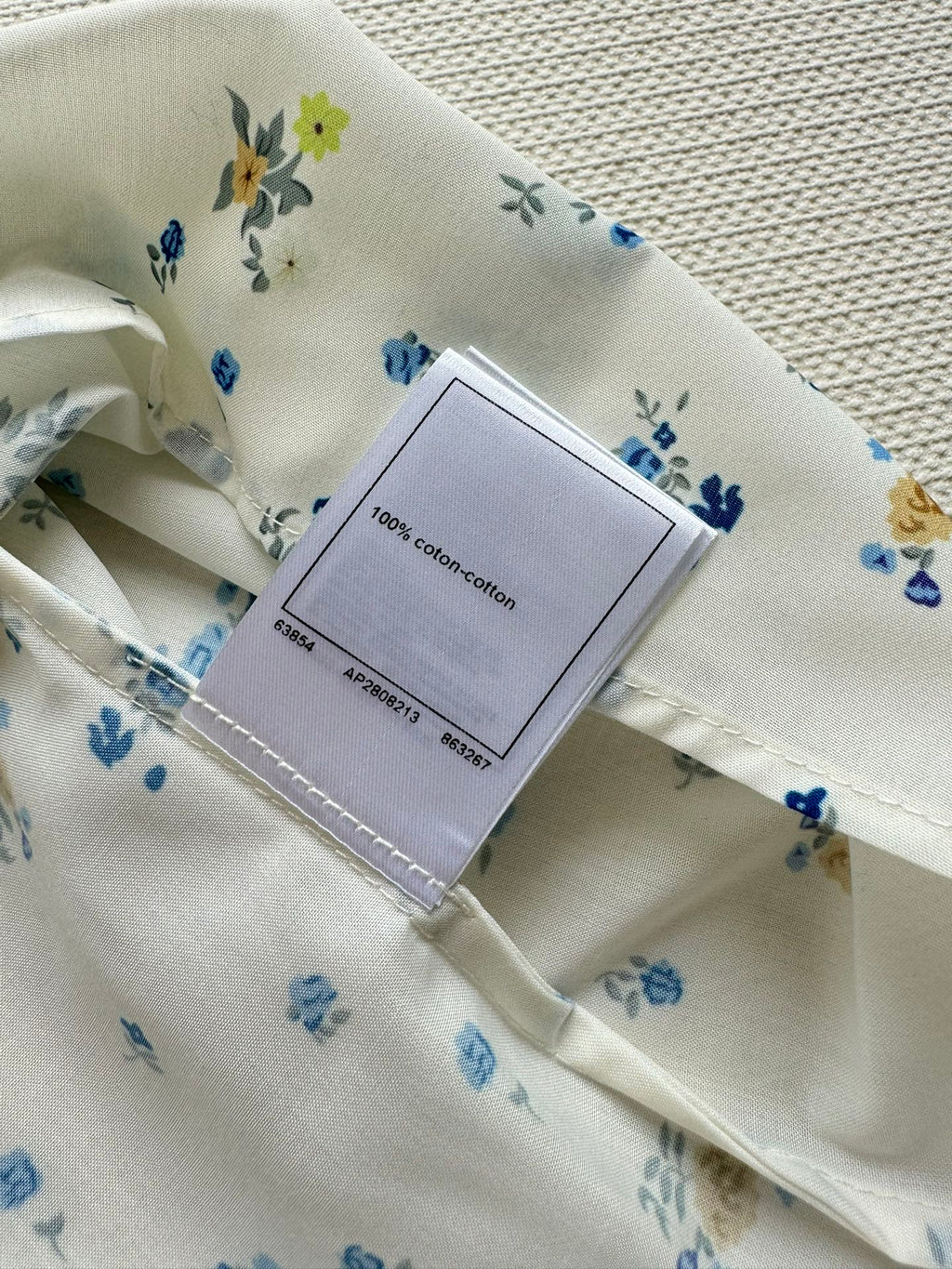 chanel/26SS NEW Court Style Floral Vest Shirt