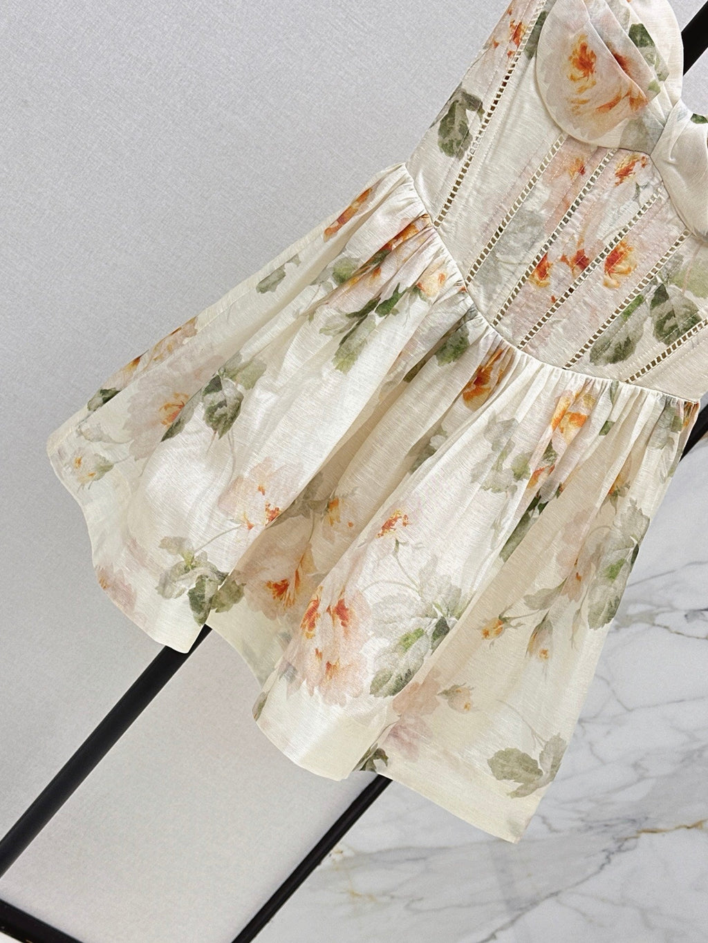 Zimmermann/26SS NEW vacation style heavyweight strapless camisole dress