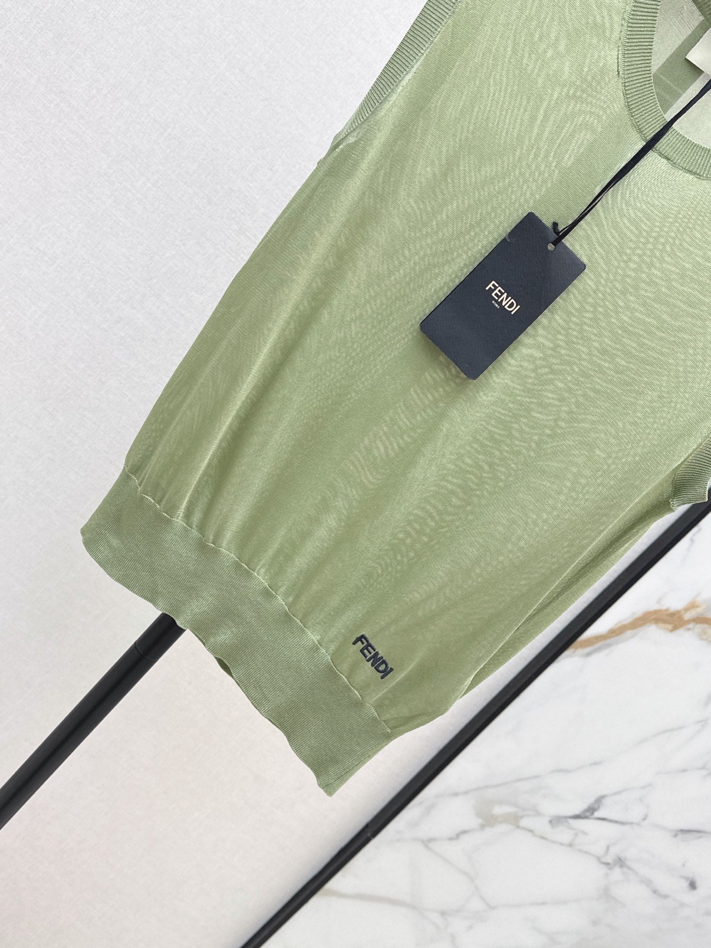 Fendi/26SS NEW Olive Green Sleeveless Vest