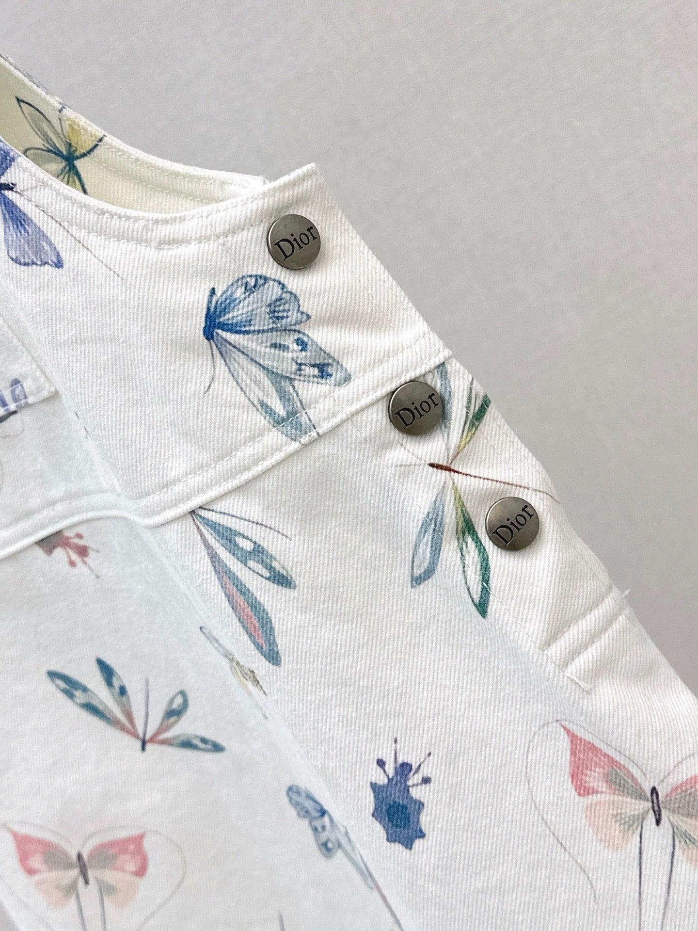 Dior/26SS NEW Nautical Series Denim Overalls Dress
