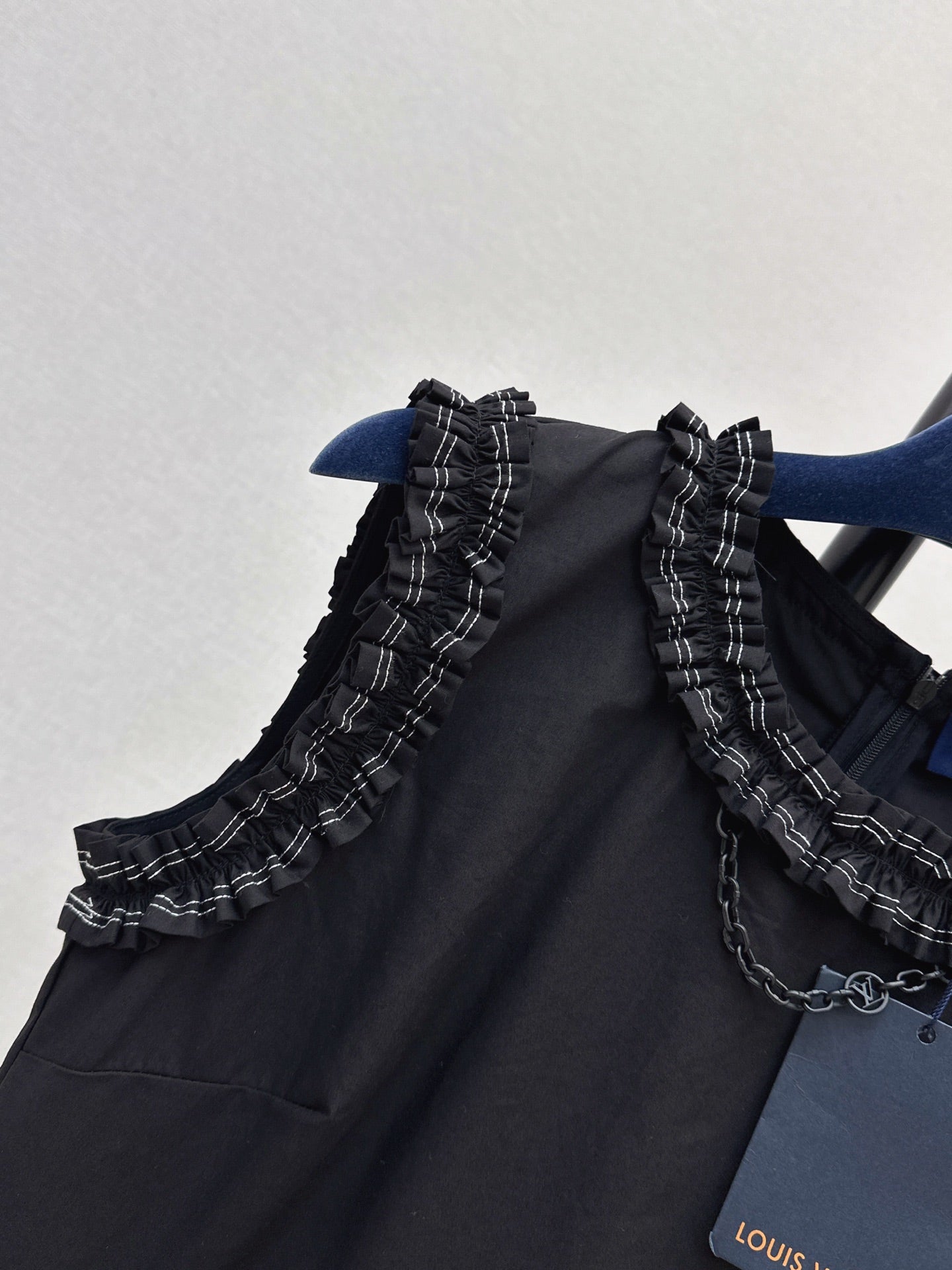 Louis Vuitton/26SS NEW Sleeveless Top with Ruffled Hem