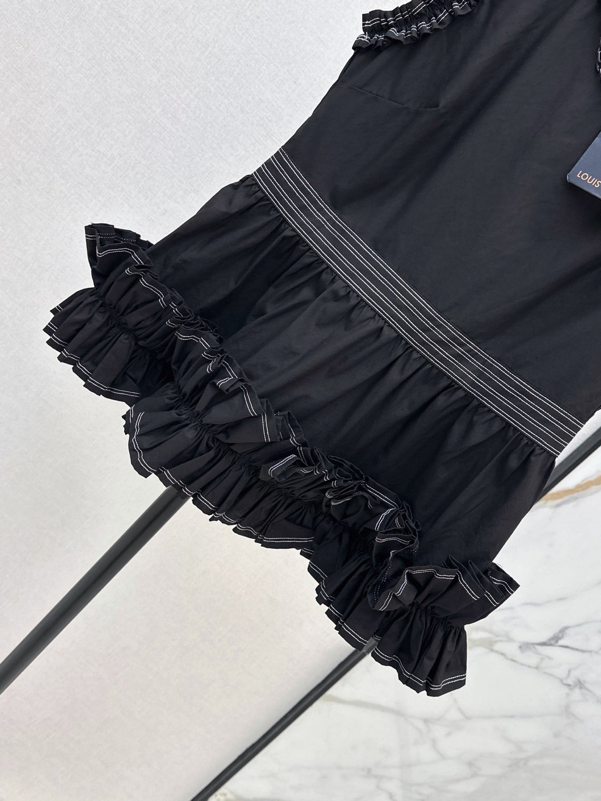 Louis Vuitton/26SS NEW Sleeveless Top with Ruffled Hem