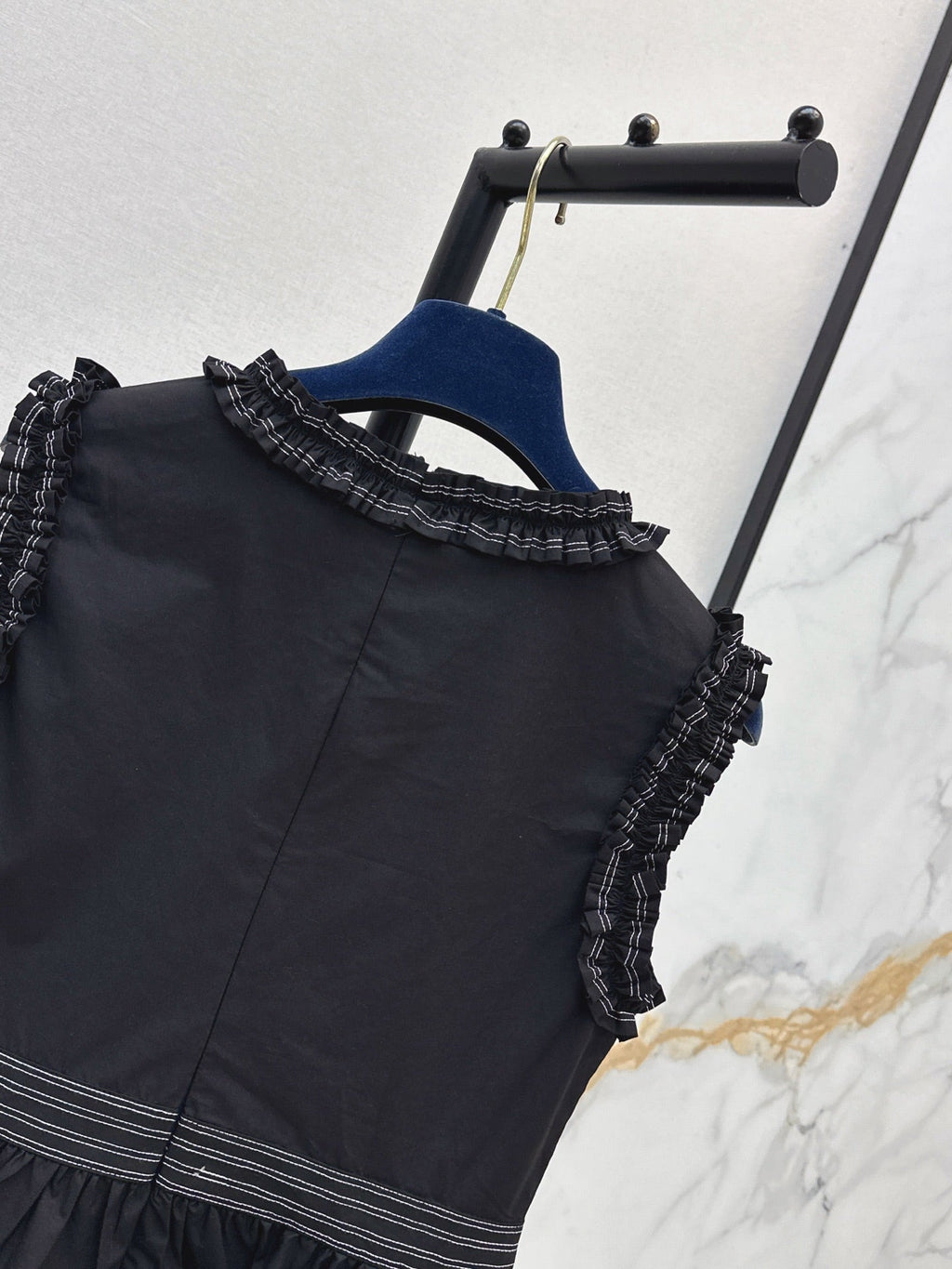 Louis Vuitton/26SS NEW Sleeveless Top with Ruffled Hem
