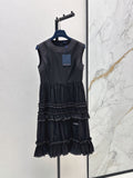 Louis Vuitton/26SS NEW Sleeveless Long Dress with Ruffled Hem