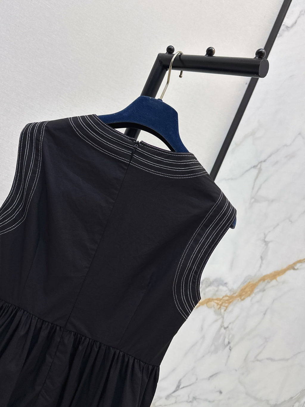 Louis Vuitton/26SS NEW Sleeveless Long Dress with Ruffled Hem